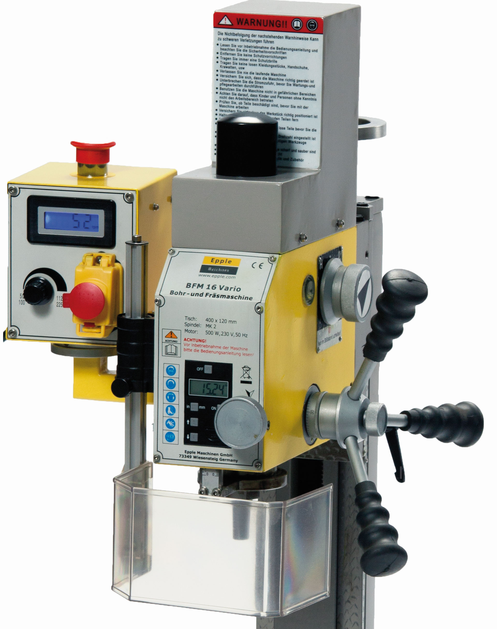 Fräsmaschine BFM 16 Vario mit Bohrleistung bis 16 mm